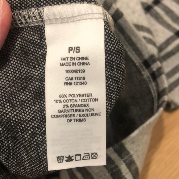 Dynamite Plaid mock neck top - Picture 3 of 4